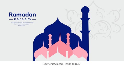 Ramadan kareem and Eid mubarak background design