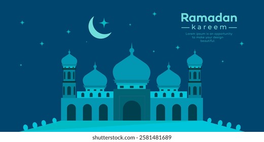 Ramadan kareem and Eid mubarak background design