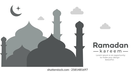 Ramadan kareem and Eid mubarak background design