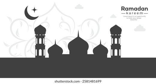 Ramadan kareem and Eid mubarak background design