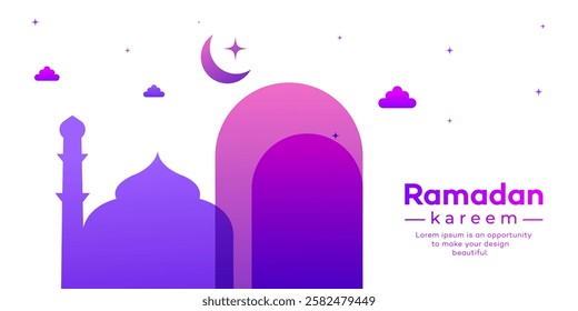 Ramadan kareem and Eid mubarak background design