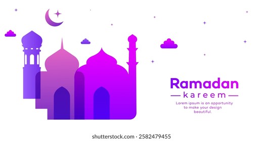 Ramadan kareem and Eid mubarak background design