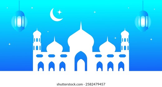 Ramadan kareem and Eid mubarak background design