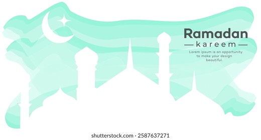 Ramadan kareem and Eid mubarak background design