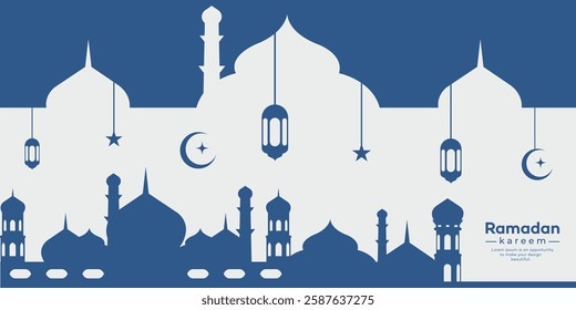 Ramadan kareem and Eid mubarak background design