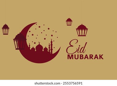 Ramadan Kareem. Eid Mubarak. card, poster