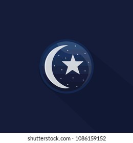 Ramadan Kareem And Eid mubarak design . vector illustration for greeting . islamic logo