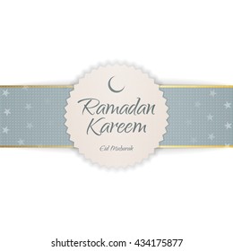 Ramadan Kareem Eid Mubarak festive Emblem