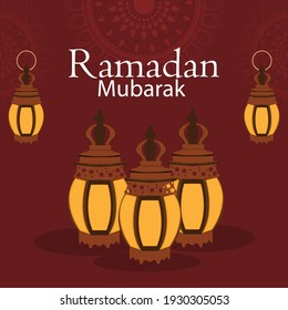 Tarjeta de saludo Ramadan kareem o eid mubarak