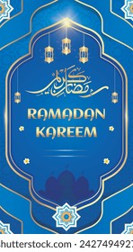 RAMADAN KAREEM EID MUBARAK GREETING DAY ISLAM BANNER BACKGROUND TEMPLATE