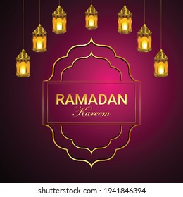 Ramadan kareem or eid mubarak islamic festival