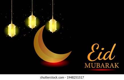 Ramadan Kareem or Eid Mubarak Islamic Background Design.