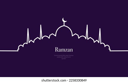 plantilla de afiche de fitr ramadan kareem eid-al con linterna ornamento y diseño de fondo de vector de mezquita
para el evento de fondo y página de inicio ramadan