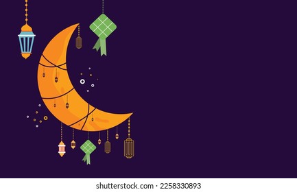 ramadan kareem eid-al fitr poster template with ornament lettern and mosque vector background design
for background and landing page ramadan event