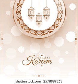 Ramadan Kareem, Elegant Islamic greeting templates motifs for wallpaper, posters. set of vector illustrations lanterns, crescents, stars, and patterns. Perfect for celebrating Ramadan, Eid al-Fitr.