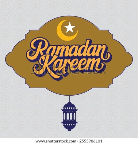 Ramadan Kareem Elegant islamic typography