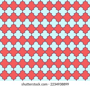 Ramadan Kareem Elegant Pattern. Mosque Window Motif. Moroccan Seamless Pattern. Tender Moroccan Seamless Pattern. 1001 Night Arabesque. Persian Mubarak Mosaic. Traditional Islamic Lantern Ornament.