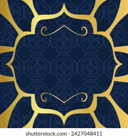 Ramadan Kareem empty blue background for your designs,etc Eps10 