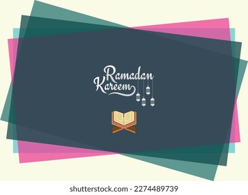 Ramadan Kareem en escritura inglesa