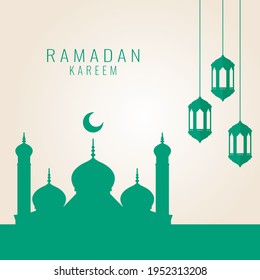 ramadan kareem festival greeting design. vector illustration