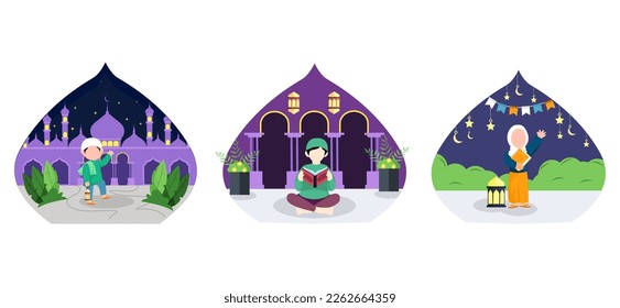 Ramadan Kareem Flat Bundle Design
