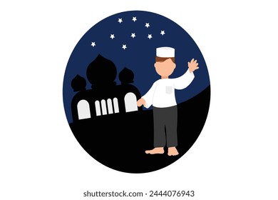 Ramadan Kareem Ilustración de diseño plano