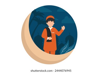 Ramadan Kareem Ilustración de diseño plano