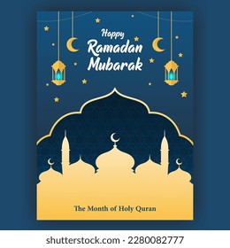 Ramadan Kareem Flyer: Fasting, Prayer, Dates, Charity, Spirituality, Reflection, Community