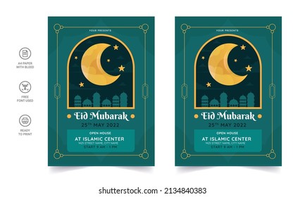Ramadan Kareem Flyer. Ramadan Kareem set of posters or invitations design. decorative retro greeting card or invitation layout design