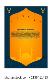 Ramadan Kareem Flyer. Geeignet für Inhalte mit islamischem Thema
