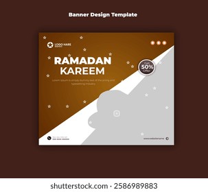 Ramadan kareem food banner cdesign template