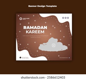Ramadan kareem food design template