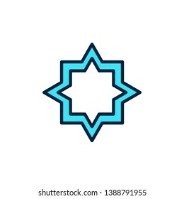 Ramadan kareem frame vector icon. template, greeting card, app, web, mobile, arabic, islam, and more.