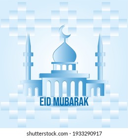 Ramadan Kareem (Generous Ramadan) or Eid Mubarak greetings for Islam religious. Wallpaper design template.