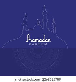 Ramadan Kareem getting card background banner