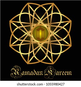 ramadan kareem gold background