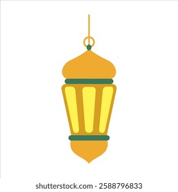 Ramadan Kareem gold lanterns vector design object. Islamic art Style Background. Symbols of Ramadan Mubarak, Hanging Gold Lanterns, arabic lamps, lanterns art vector and illustration