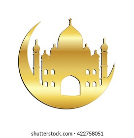 Ramadan Kareem gold vector