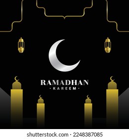 Ramadan Kareem Gradient Illustration Design