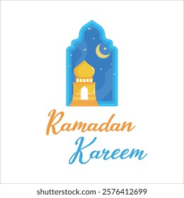 Ramadan kareem graphic design icon illustration use for t shirt, sticker, labels, and anything else