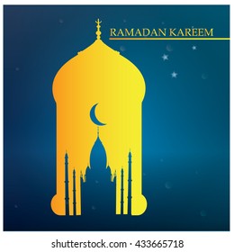 Ramadan Kareem Graphic design, Vector illustration
