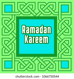 Ramadan Kareem graphic template Arabesque 1