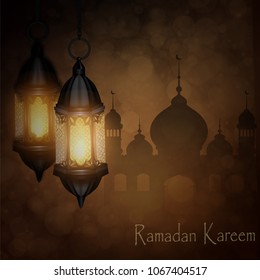 Ramadan Kareem, greeting background