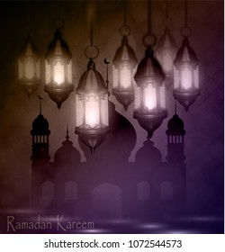 Ramadan Kareem, greeting background