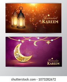 Ramadan Kareem, greeting background