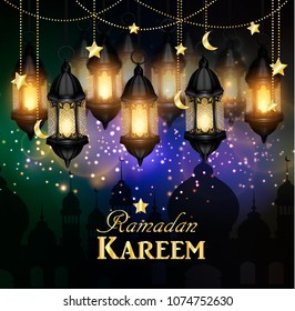 Ramadan Kareem, greeting background