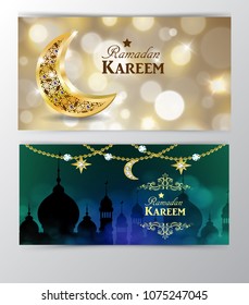 Ramadan Kareem, greeting background