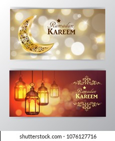 Ramadan Kareem, greeting background