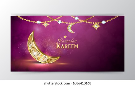 Ramadan Kareem, greeting background