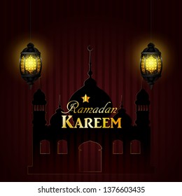 Ramadan Kareem, greeting background